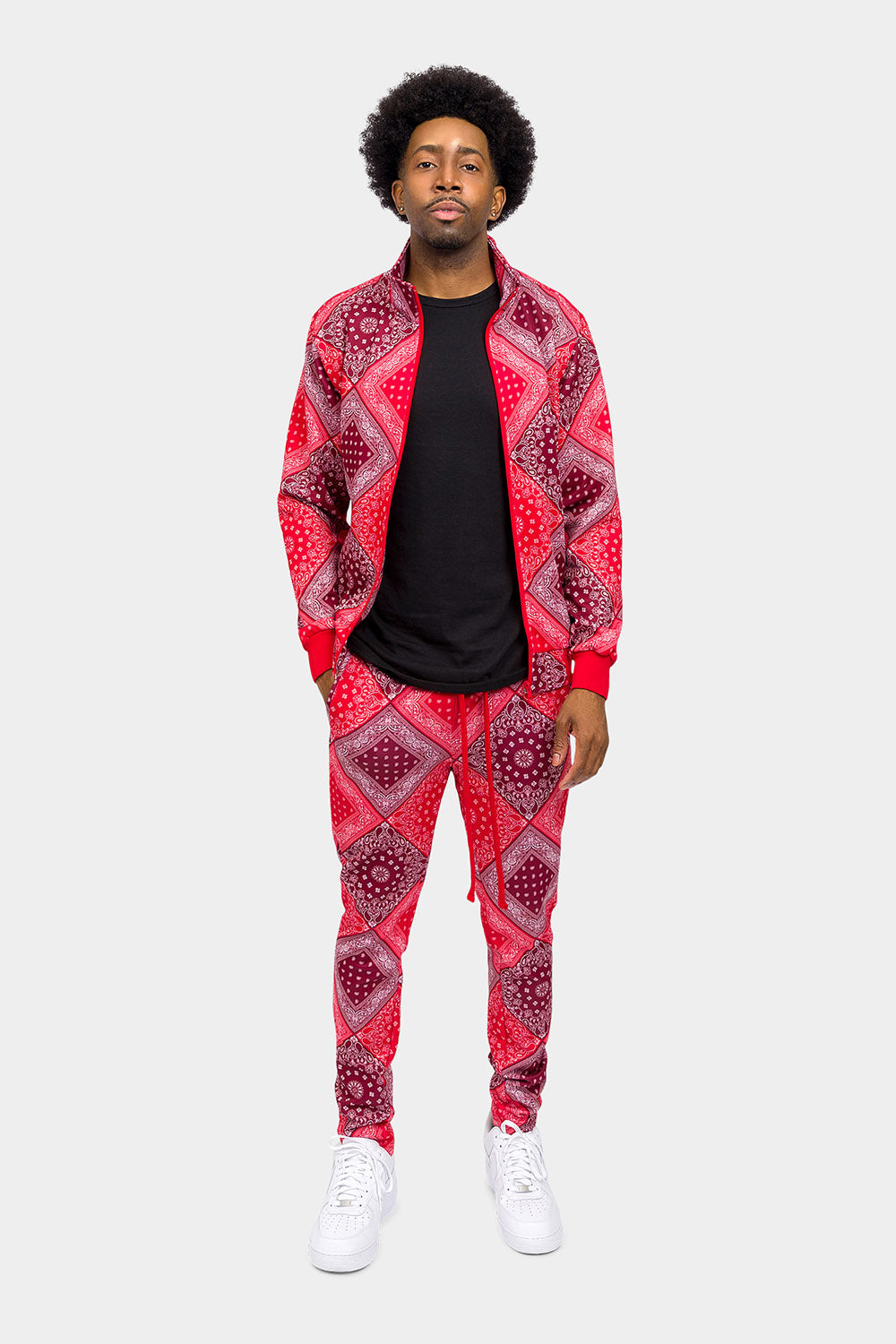 All Over Bandana Pattern Track Suit