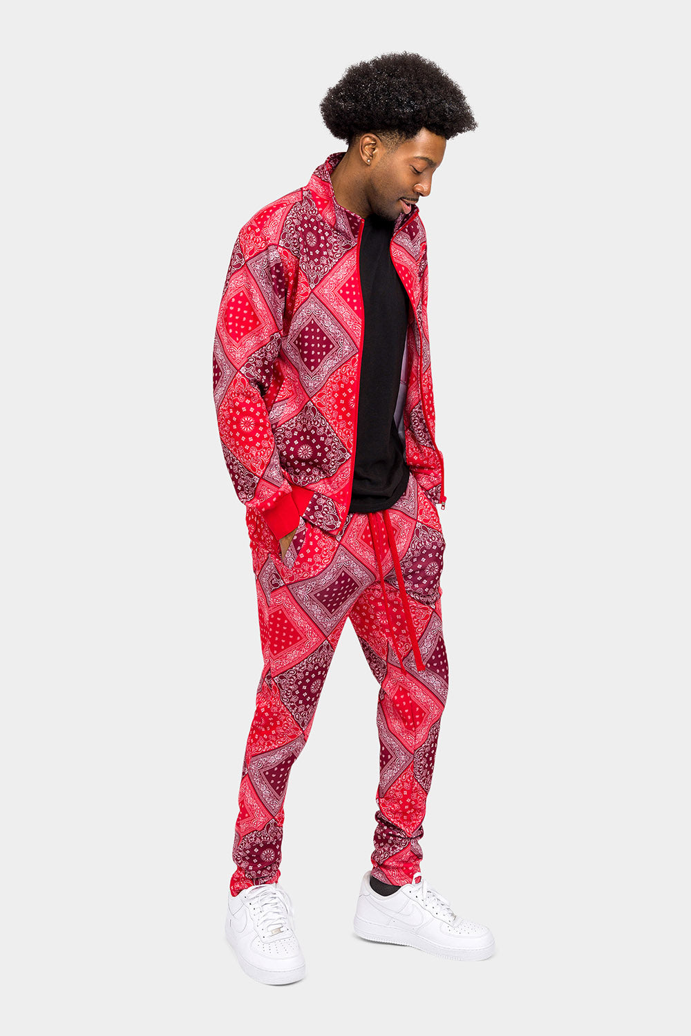 All Over Bandana Pattern Track Suit