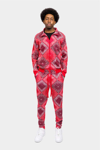 All Over Bandana Pattern Track Suit