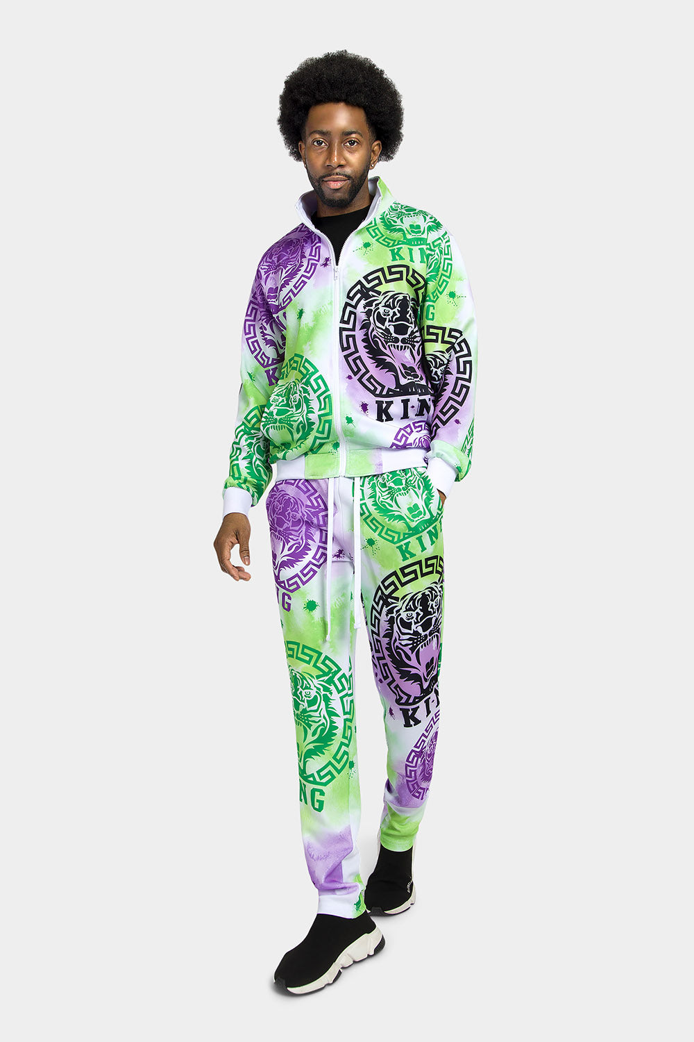 Tie Dye Tiger King Tracksuit