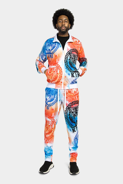 Tie Dye Tiger King Tracksuit