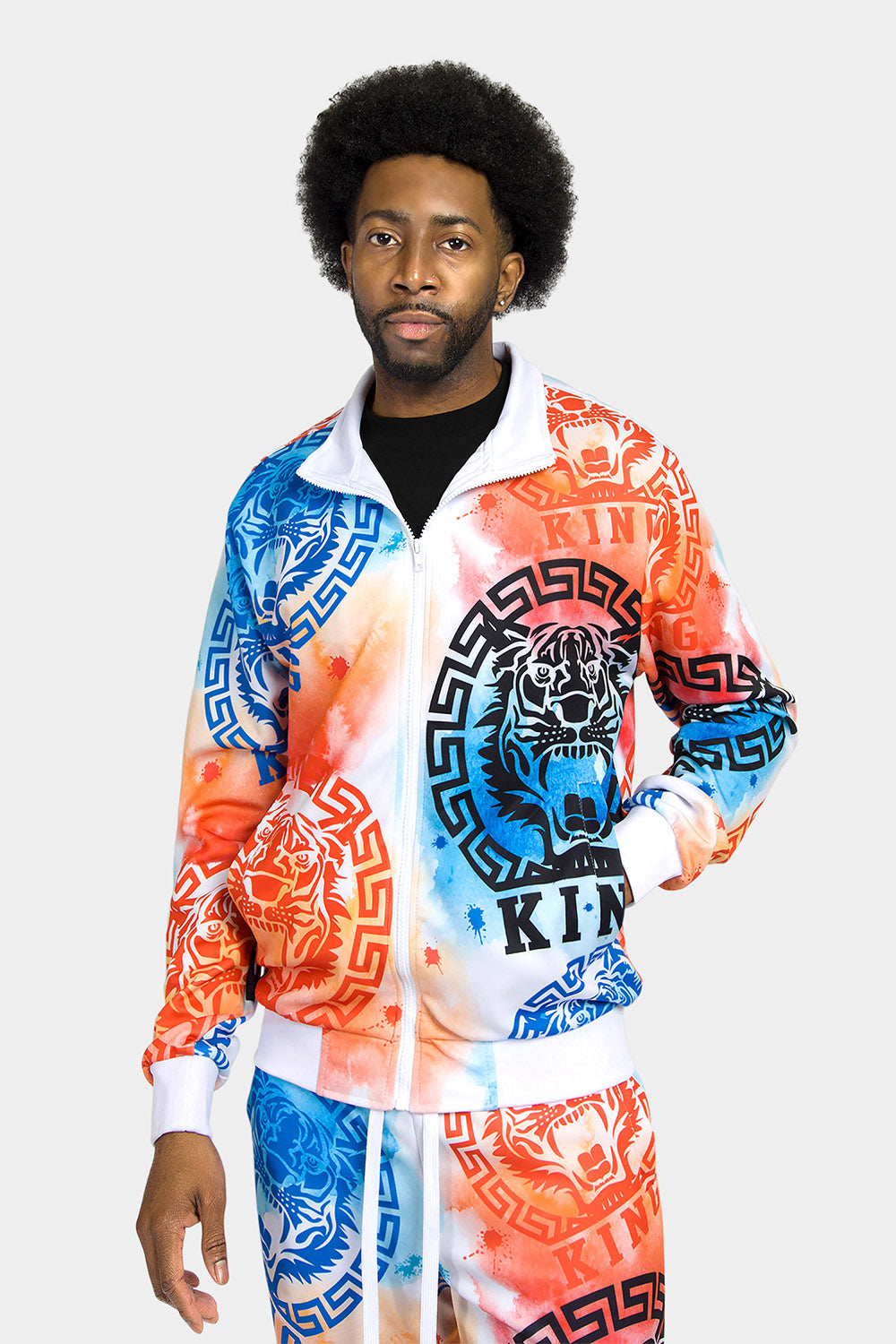 Tie Dye Tiger King Tracksuit