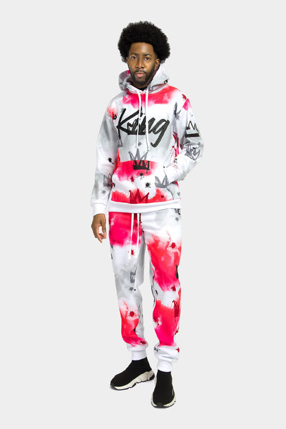 King Tie Dye Fleece Set