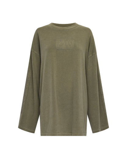 STATE STENCIL BOYFRIEND LS TEE MILITANT