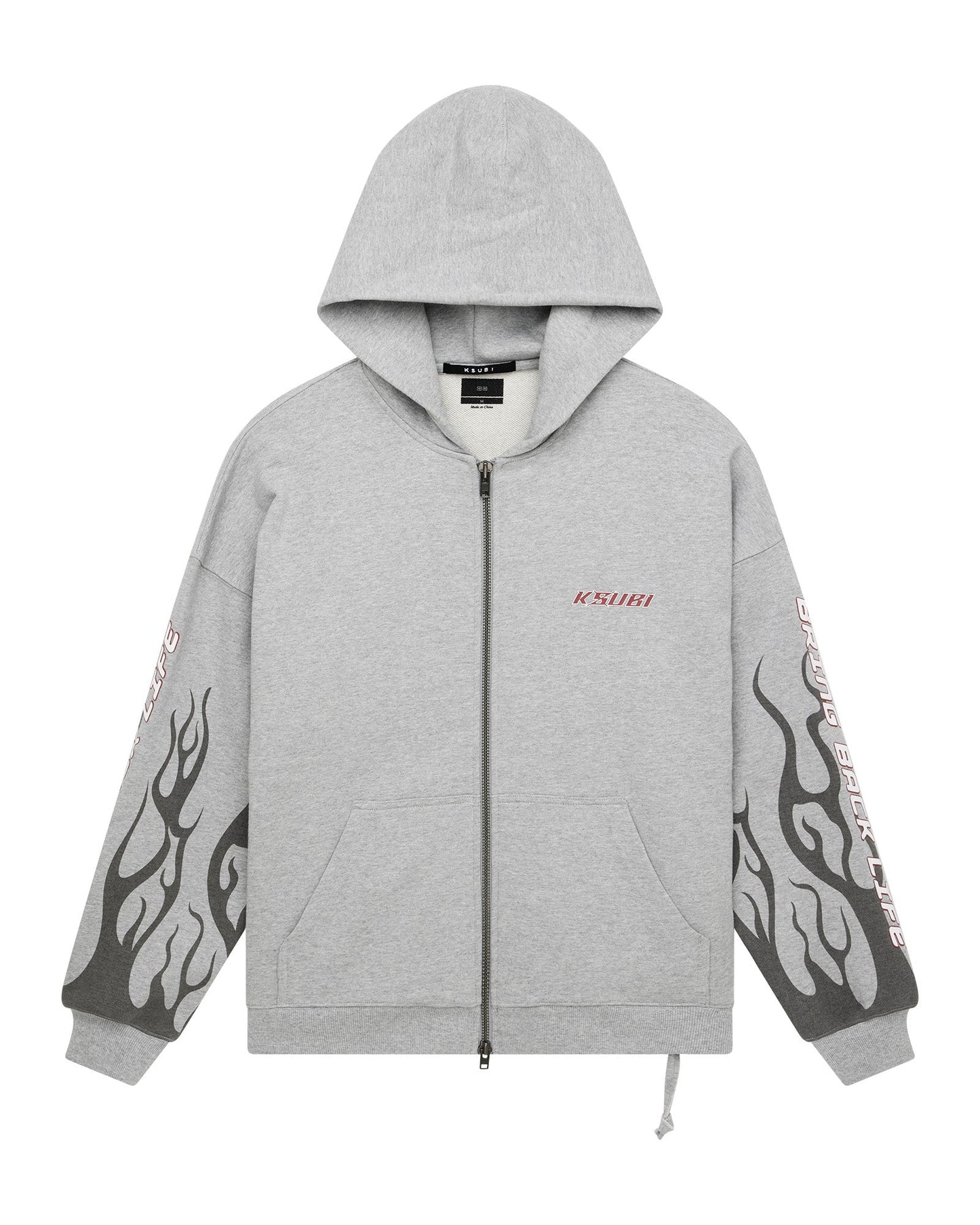 STINGER EKCESS ZIP HOODIE GREY MARLE