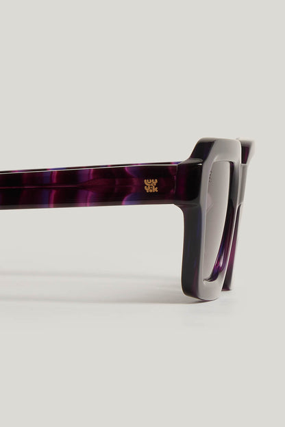Mika - Sunglasses in Purple Stripe