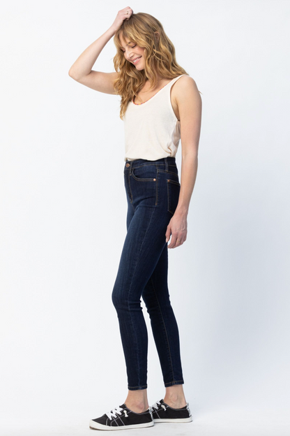 Judy Blue Back Phone Yoke Seam Skinny Jeans