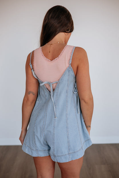 Trista Denim Romper