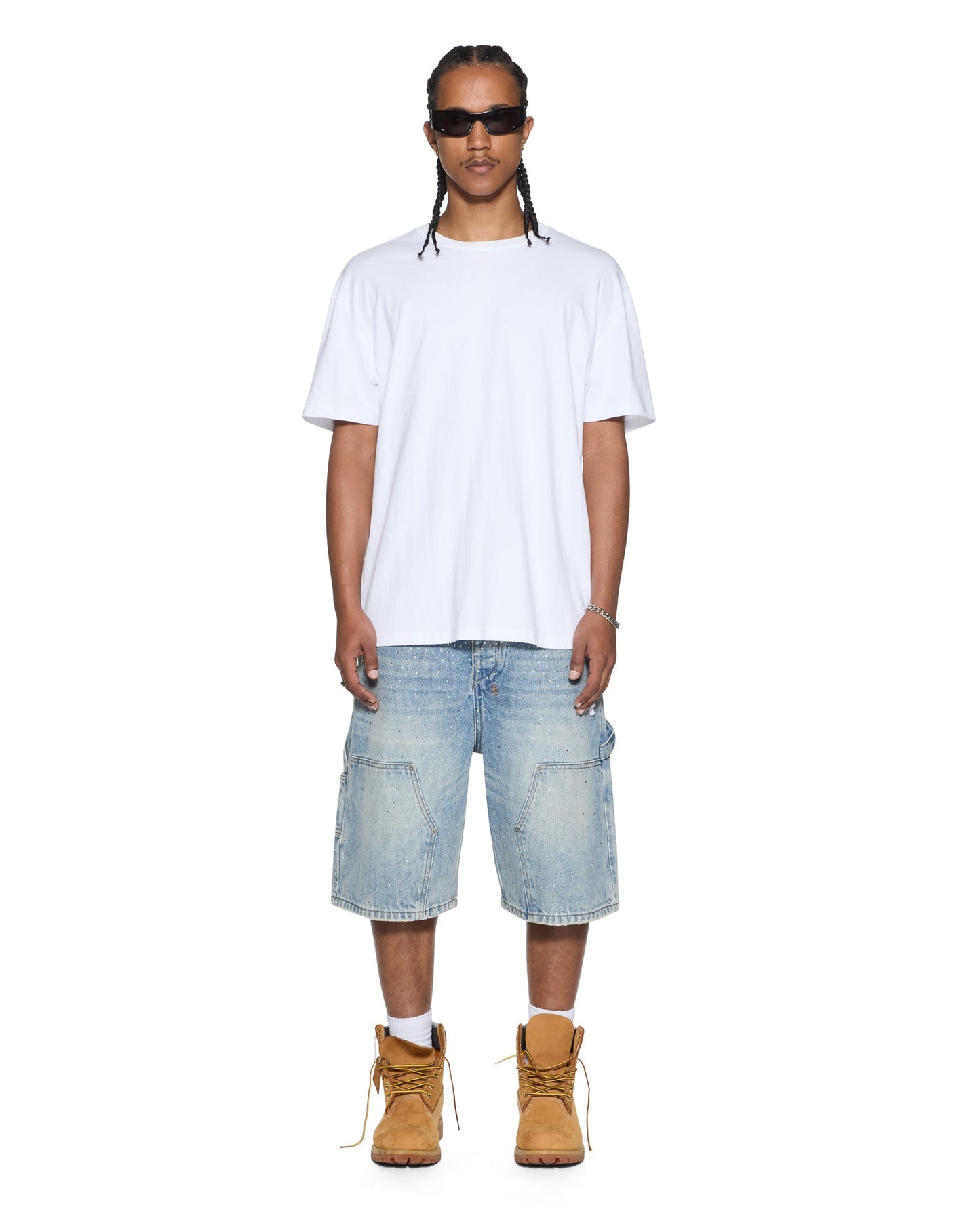 4X4 BIGGIE SS TEE TRU WHITE/BLUE