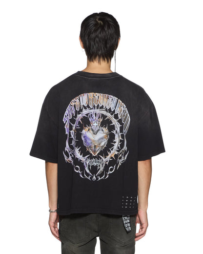 ANGUISH HALEN SS TEE JET BLACK