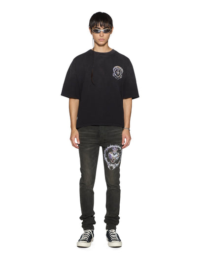 ANGUISH HALEN SS TEE JET BLACK