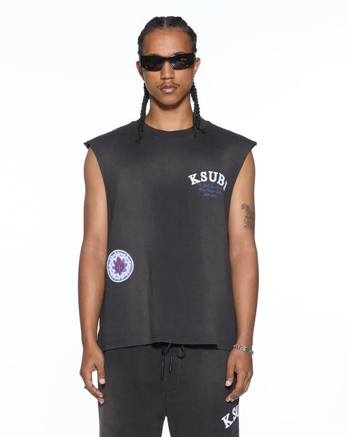 GENESIS EKCESS CUT OFF TANK CHARCOAL FADE