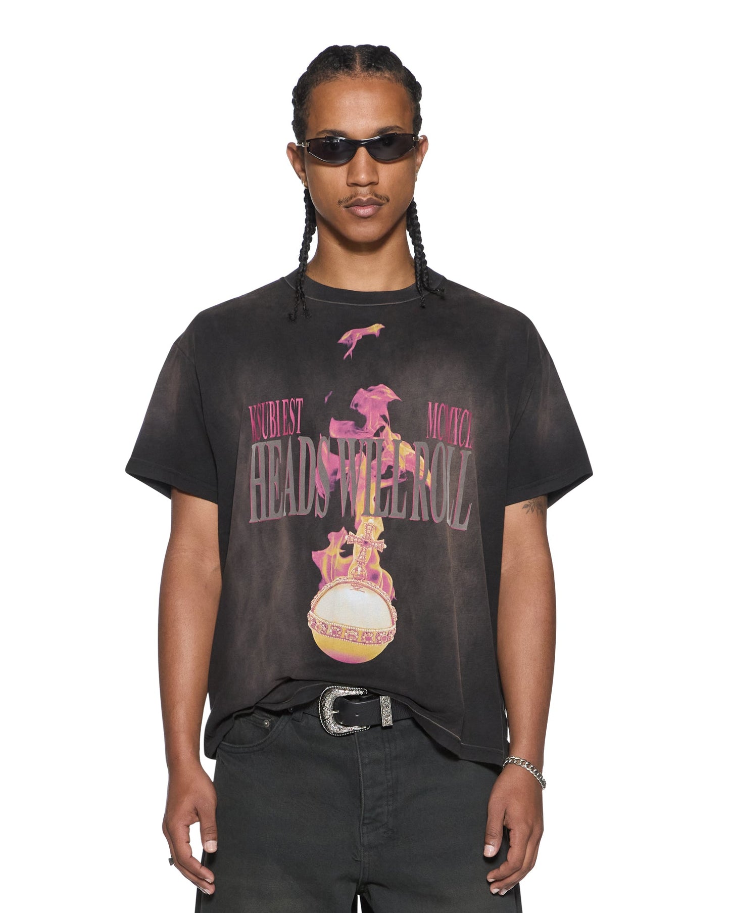 H.W.R SID SS TEE SUNBLEACH BLACK