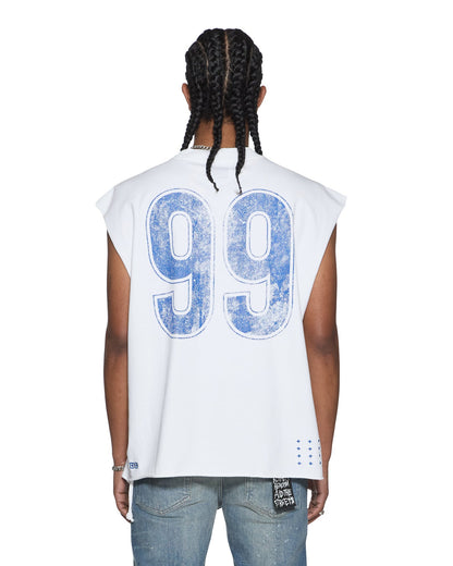 KLASSE EKCESS CUT OFF TANK TRU WHITE