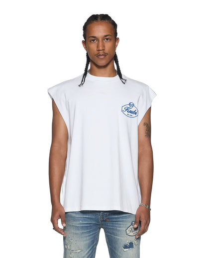 KLASSE EKCESS CUT OFF TANK TRU WHITE