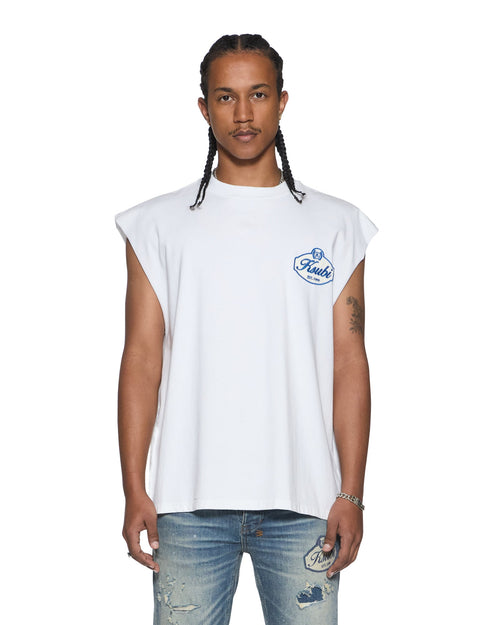 KLASSE EKCESS CUT OFF TANK TRU WHITE