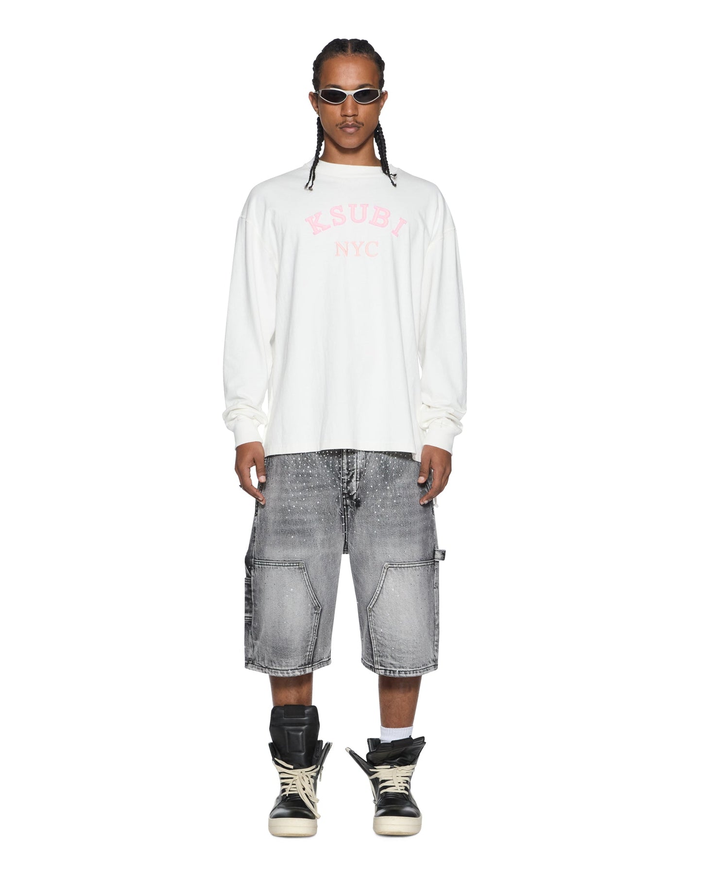 LAYBEL EKCESS LS TEE TRU WHITE