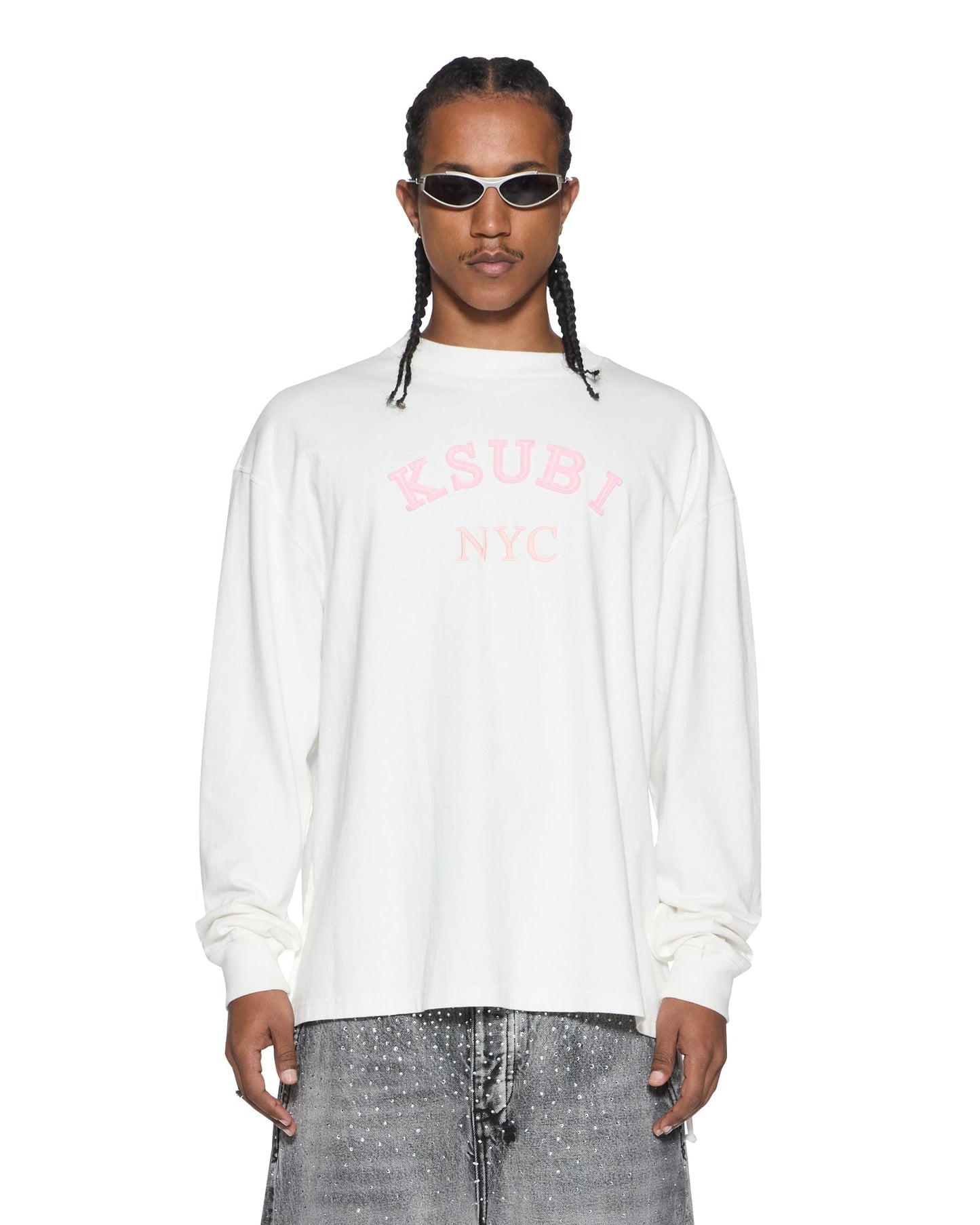 LAYBEL EKCESS LS TEE TRU WHITE