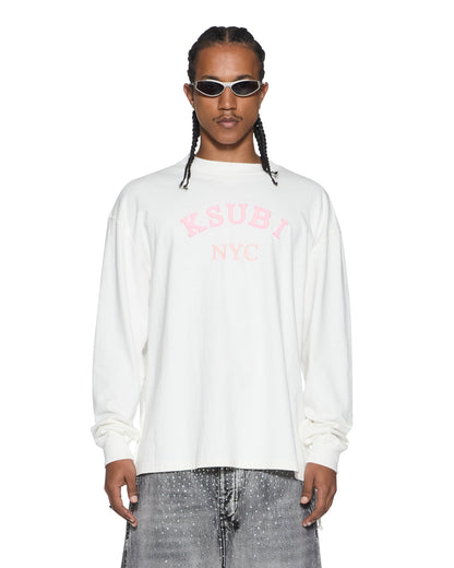 LAYBEL EKCESS LS TEE TRU WHITE