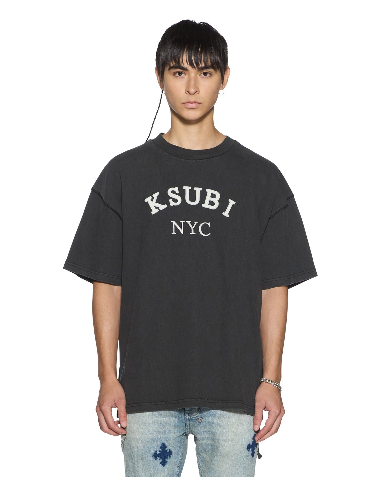LAYBEL EKCESS SS TEE WASHED BLACK