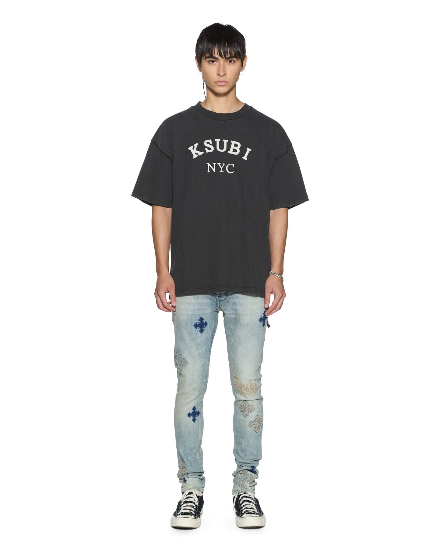 LAYBEL EKCESS SS TEE WASHED BLACK