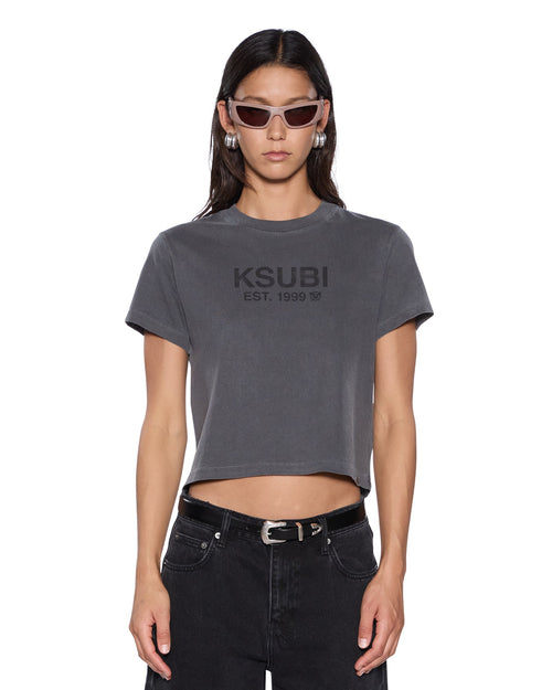 SHRUNKEN SS TEE CHARCOAL