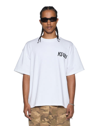STAY UP EKCESS SS TEE TRU WHITE
