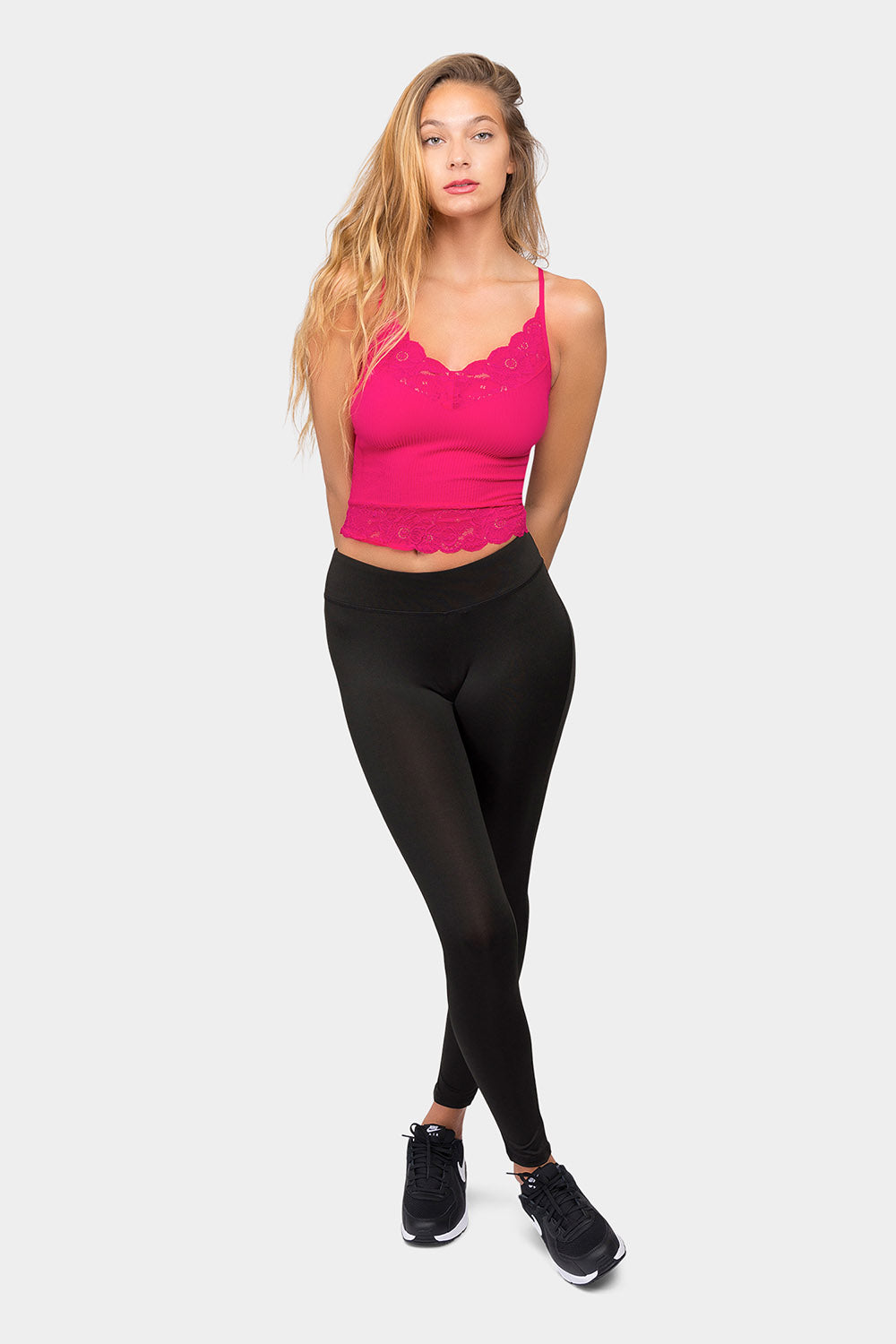 Lace Detail Seamless Cami Top