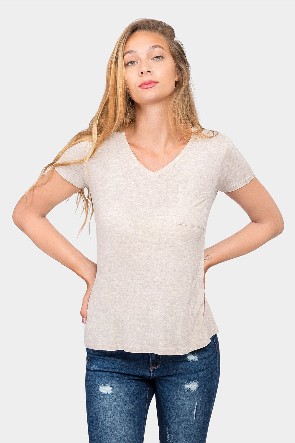 Essential V-Neck Jersey T-Shirt