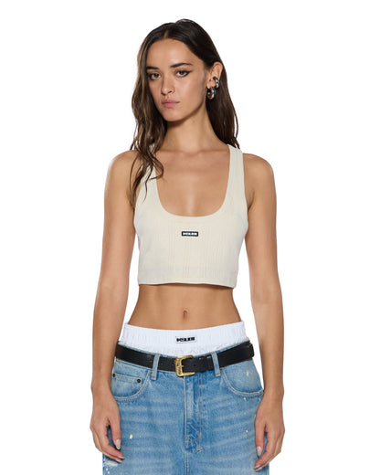 SOTT ORIGIN CROP TANK CREAM
