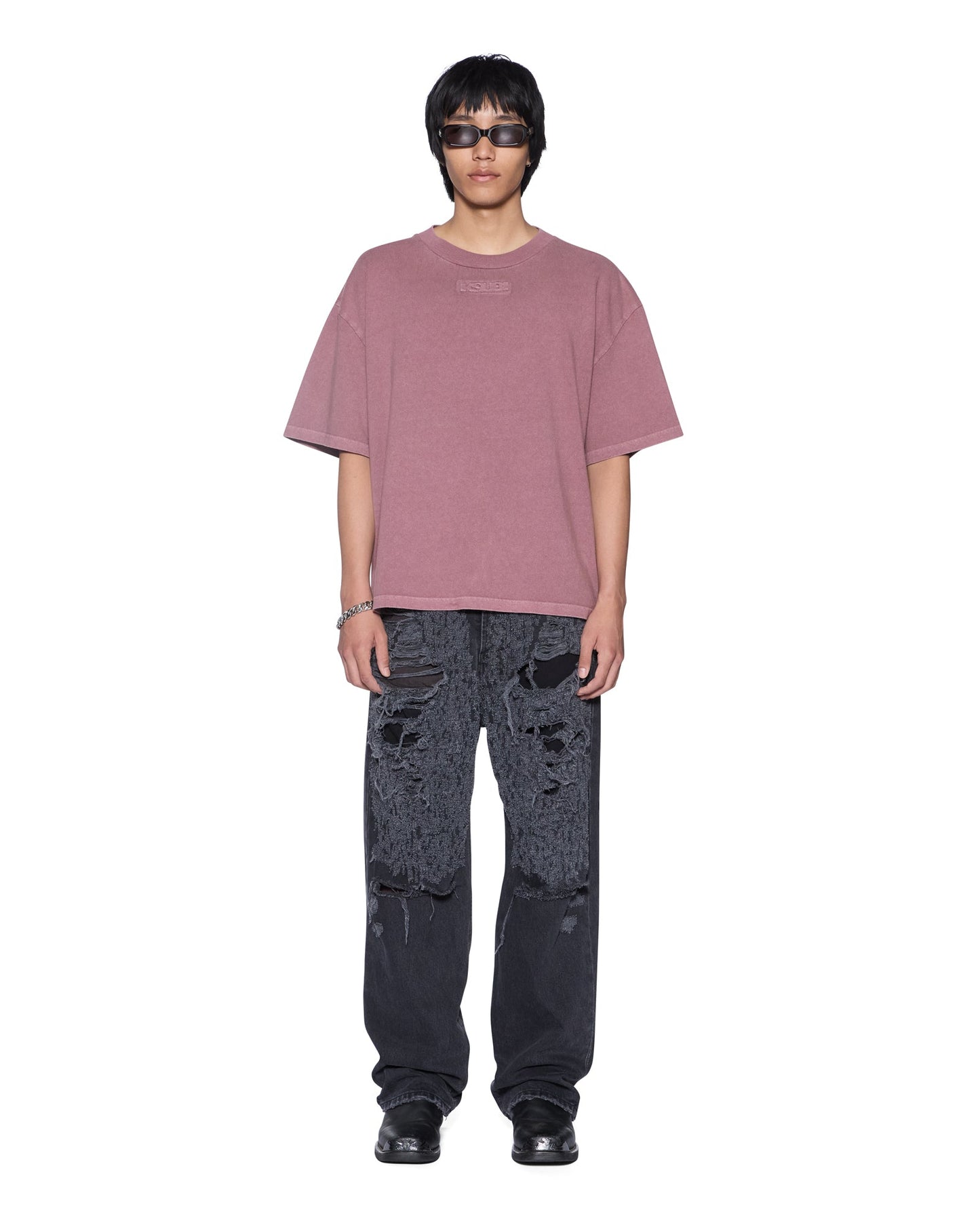 INTRUDER HALEN SS TEE PLUM