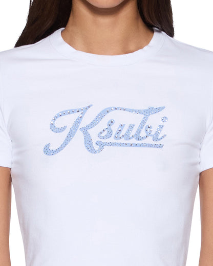 KSUBI BLING BABY SS TEE WHITE