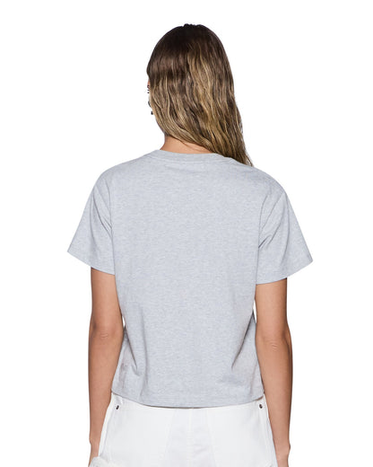KSUBI PLAID SHRUNKEN SS TEE GREY MARLE