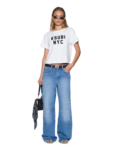NYC SHRUNKEN SS TEE WHITE