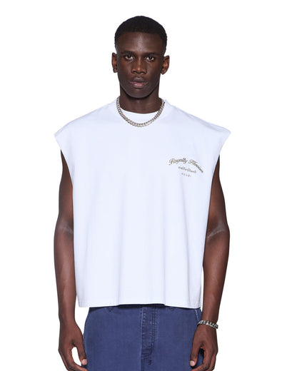 ROYALTY HALEN CUT OFF TRU WHITE