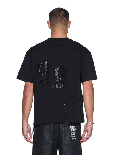 STARDOM EKCESS SS TEE JET BLACK CRYSTAL