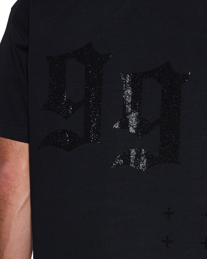 STARDOM EKCESS SS TEE JET BLACK CRYSTAL