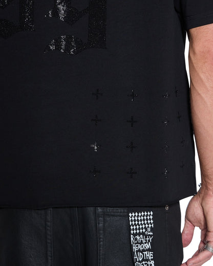 STARDOM EKCESS SS TEE JET BLACK CRYSTAL