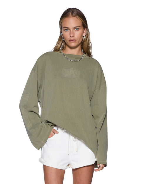 STATE STENCIL BOYFRIEND LS TEE MILITANT