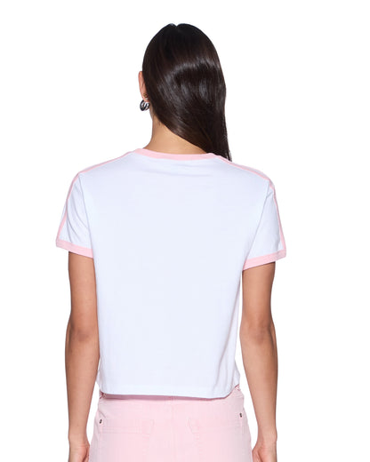 VARSITY SHRUNKEN TEE WHITE QUARTZ