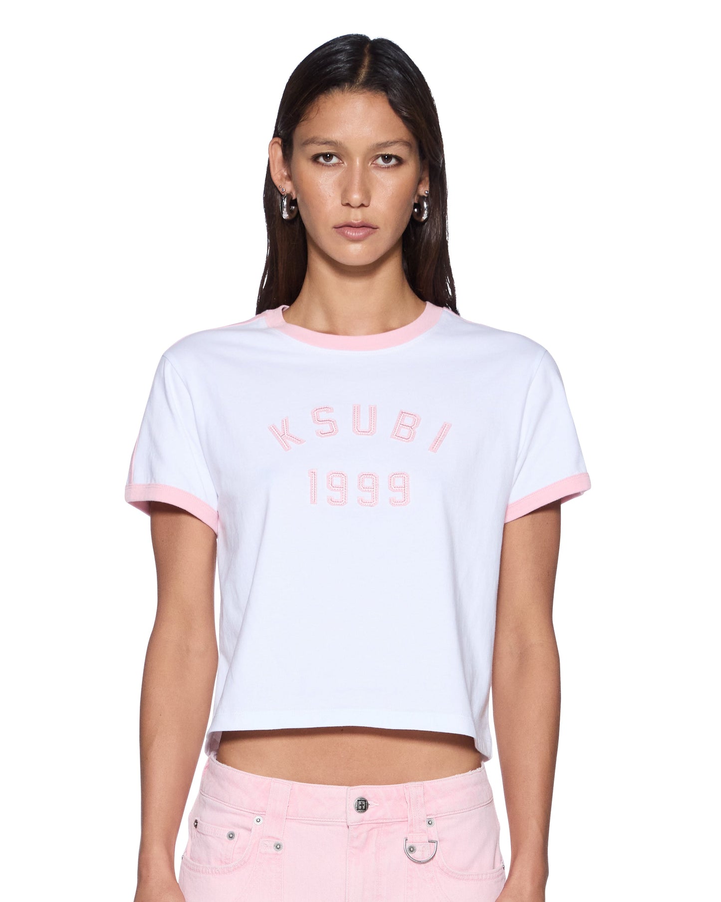 VARSITY SHRUNKEN TEE WHITE QUARTZ