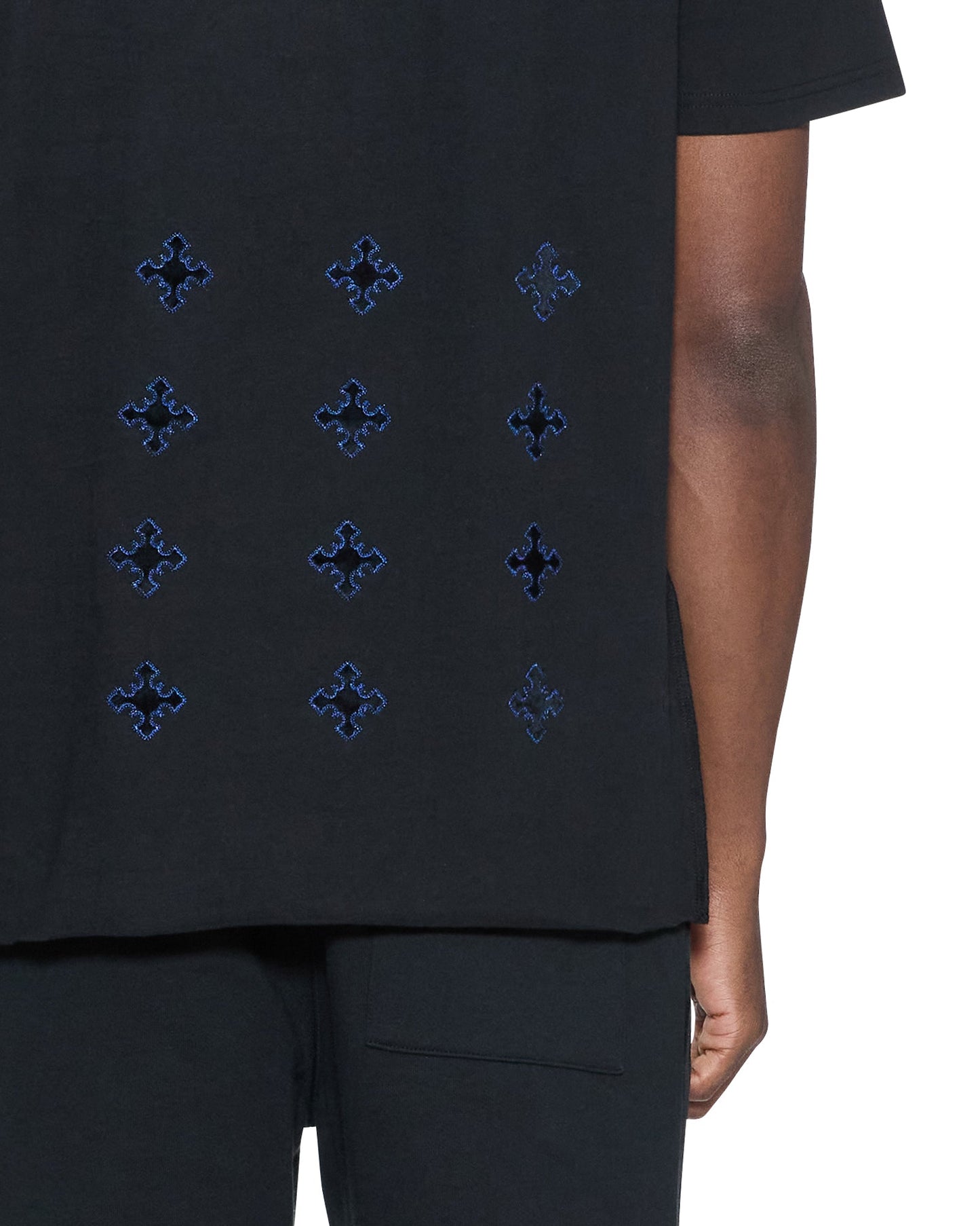 4X4 PAISE BIGGIE SS TEE COBALT BLACK
