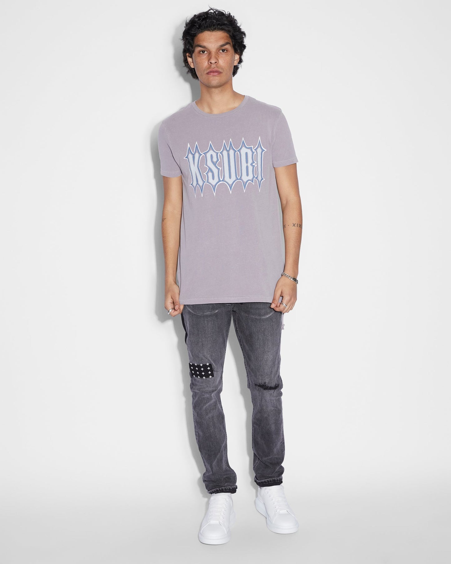 SERRATED SEEING LINES SS TEE SILT