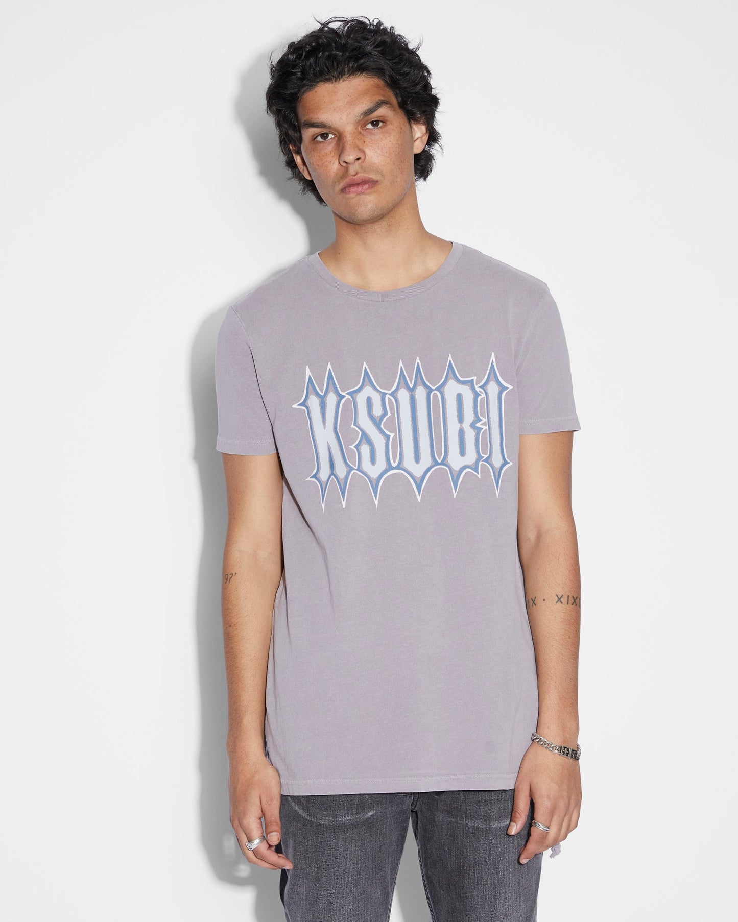 SERRATED SEEING LINES SS TEE SILT