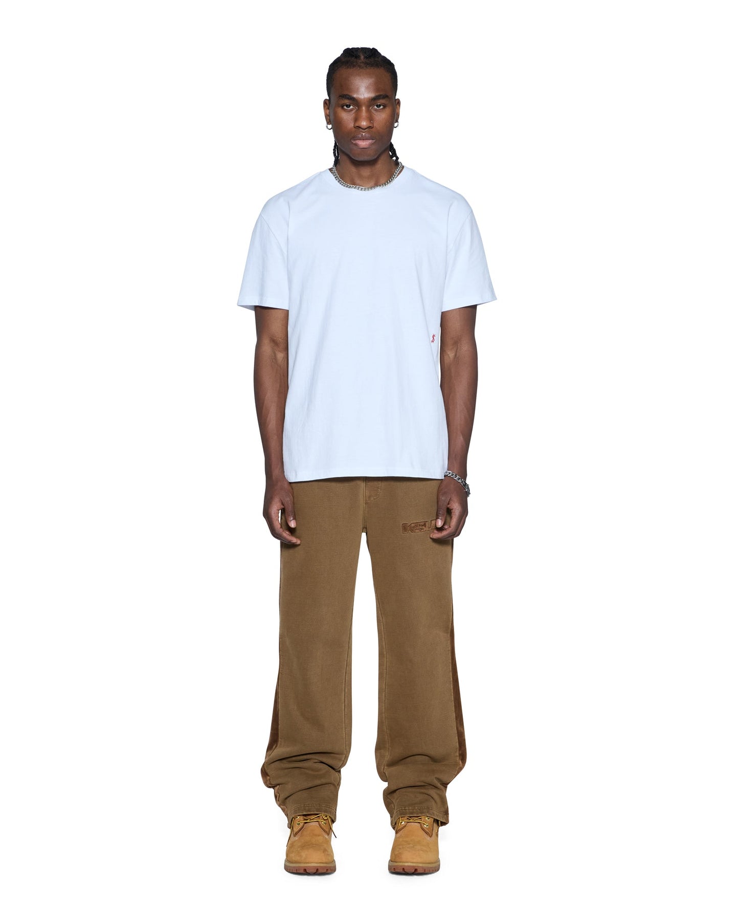 4X4 PAISE BIGGIE SS TEE WHITE RED