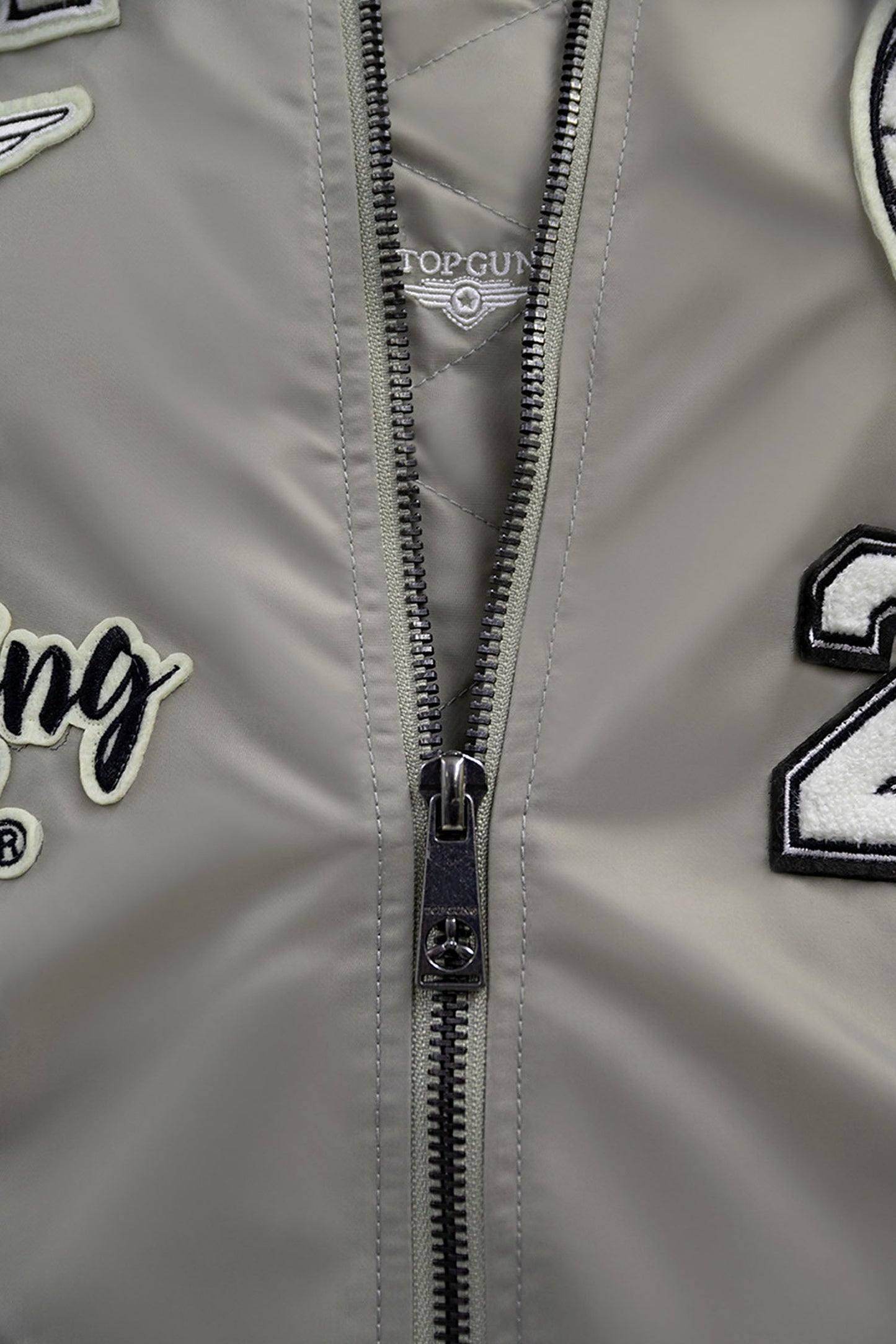 Top Gun "Flying Legend" Nylon Embroidery Patched Varsity Jacket