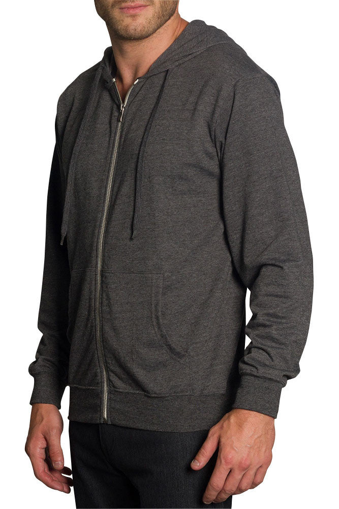 Men's French Terry Zip Down Hoodie
