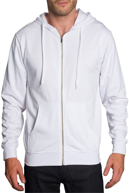Men's French Terry Zip Down Hoodie