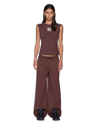 99 SS SLIM OPEN BACK TEE MOCHA