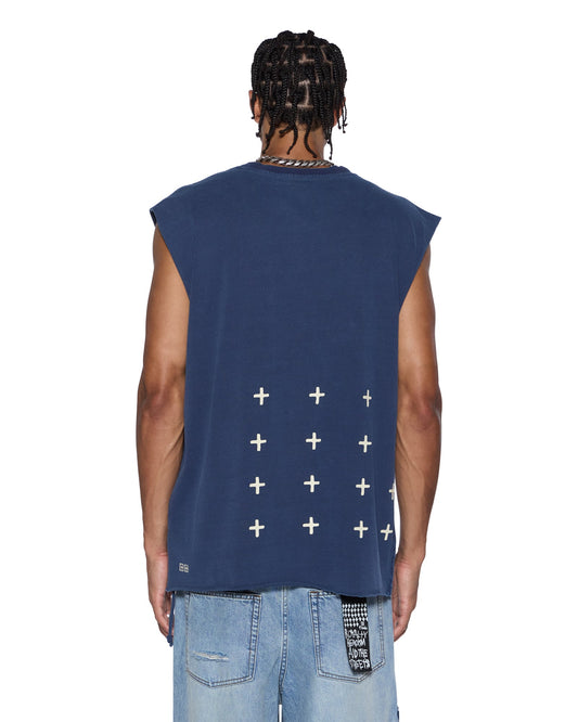 ALL DAY BIGGIE CUT OFF TEE DEEP